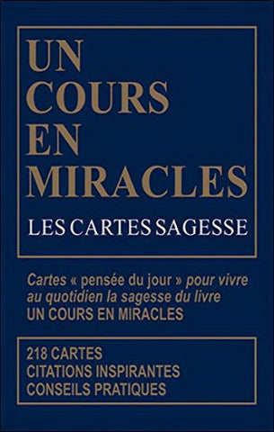 COLLECTIF: Un cours en miracles - Les cartes de la sagesse (Coffret de 218 cartes)