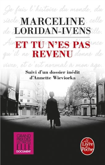 LORIDAN-IVENS, Marceline: Et tu n'es pas revenu