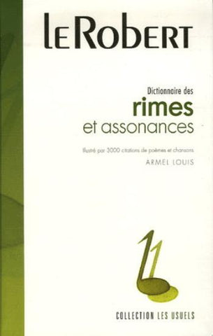 COLLECTIF: Le Robert, Dictionnaire des rimes et des assonances