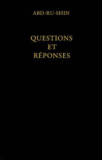 ABD-RU-SHIN: Questions et réponses