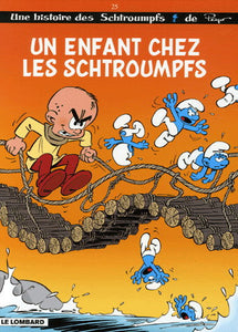 PEYO: Une histoire de Schtroumpfs Tome 25 : Un enfant chez les Schtroumpfs