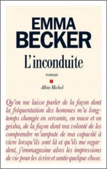 BECKER, Emma: L'inconduite